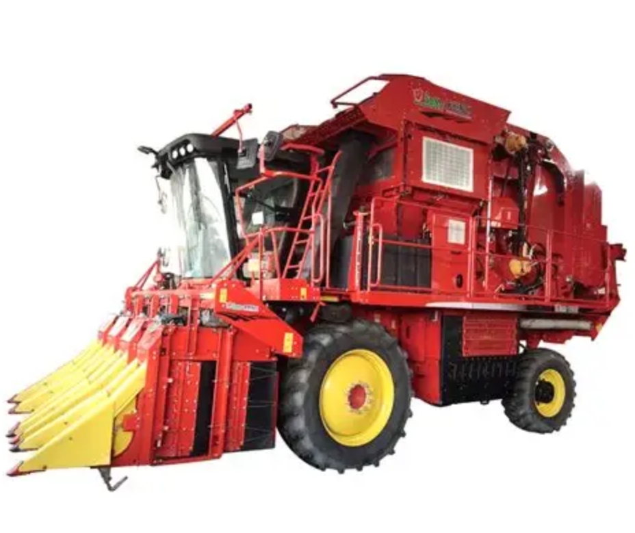 Шестирядный самоходный хлопкоуборочный комбайн с прессованием