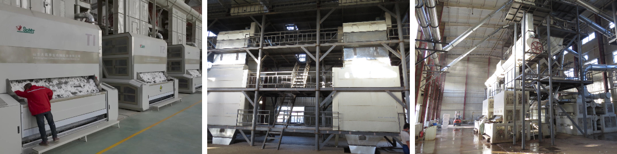 raw cotton cleaning machine