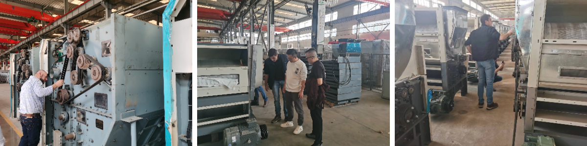 raw cotton cleaning machine